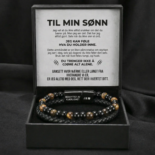Sønnens skjold – tigerøye-armbånd