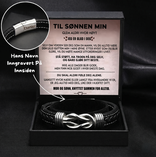 "Til Min Sønn" Gravert Armbånd
