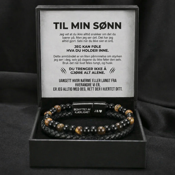 Sønnens skjold – tigerøye-armbånd